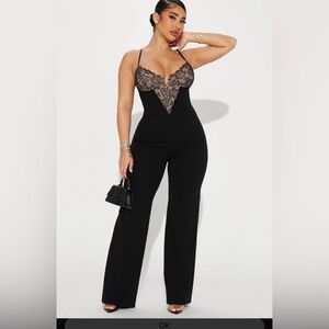 Black And Lace Jumpsuit